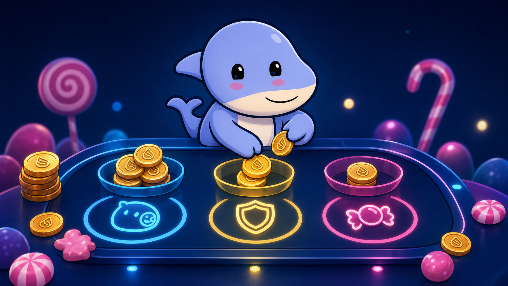 Suigar bullshark sorting coinflip bankroll into separate candy bowls